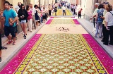 Tapis de sciure de la fête du Corpus d'Elche de la Sierra