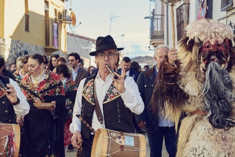 Sfilata di Carantoñas ad Acehúche, Cáceres