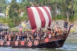 Sbarco nella Processione vichinga di Catoira