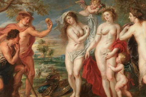 Peter Paul Rubens. Judgement of Paris, c. 1638. Oil on canvas