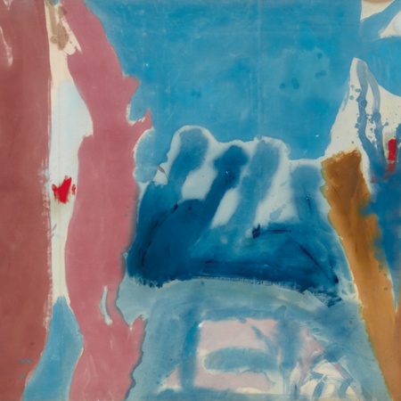 Helen Frankenthaler. Muro aperto, 1953. Olio su tela 136,5x332,7 cm. Fondazione Helen Frankenthaler, New York