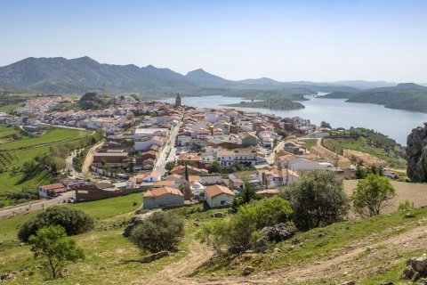 Panoramica di Alange (Badajoz, Estremadura)