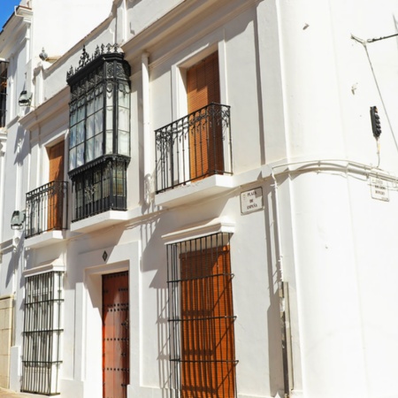 Rue dans le centre d'Almendralejo