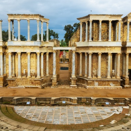 Teatro Romano de Mérida em Badajoz, Extremadura