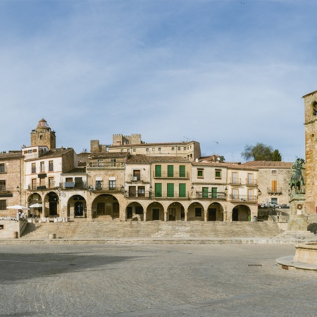 Plaza Mayor square in Trujillo (Cáceres, Extremadura)