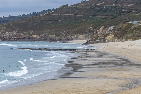 Strand von Barrañán in Arteixo (A Coruña, Galicien)