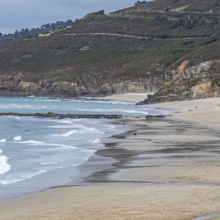 Plaża Barrañán w Arteixo (A Coruña, Galicja)