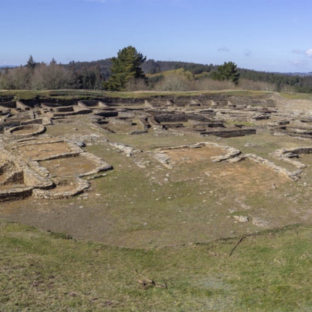 El yacimiento Castro de Vidalonga, en Castro de Rei (Lugo, Galicia)