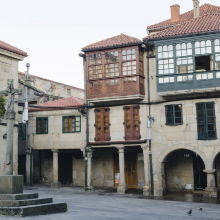 Plaza de Leña square in Pontevedra, Galicia