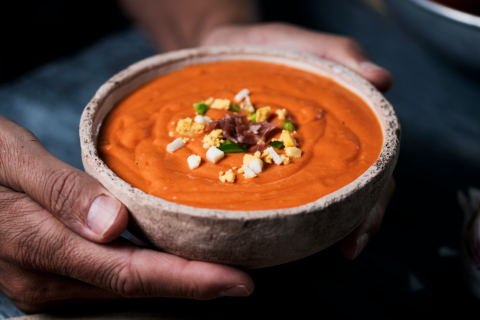 Schale mit Salmorejo