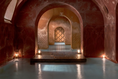 Inside the Hammam Al Ándalus Arab baths, Madrid