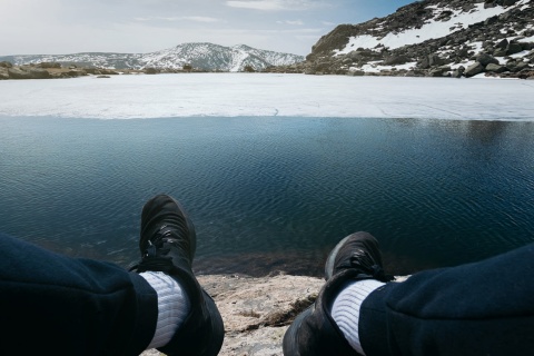 Lac de Peñalara dans le parc national de Guadarrama, région de Madrid