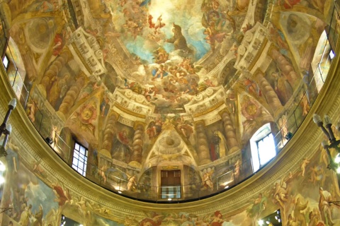 Abóbada da Igreja de San Antonio de los Alemanes. Madri