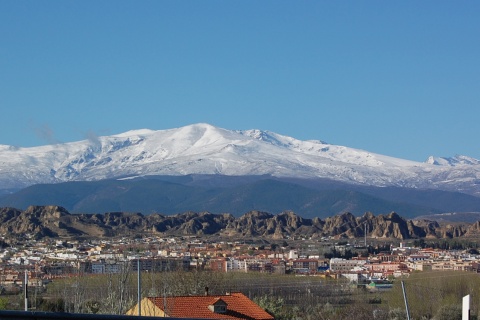 Schnee in der Sierra de Baza