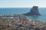 Allgemeine Sicht auf den Felsen Peñón de Ifach