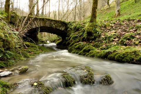 Steinbrücke im Naturpark Pagoeta