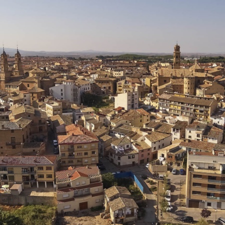 Panorámica de Corella, en Navarra
