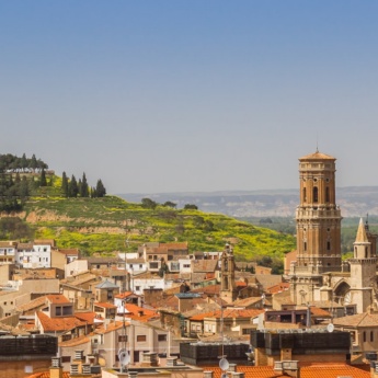 Vista da Catedral de Santa María de Tudela, Navarra