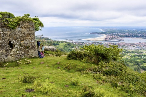 Panoramic view of Irún (Gipuzkoa, the Basque Country)