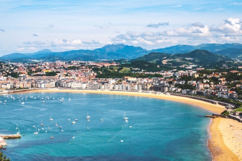 Veduta generale di Donostia-San Sebastián