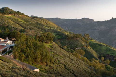 Veduta dell'esterno e dei dintorni del Parador de Cruz de Tejeda