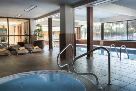 Vue de l'espace Spa & Wellness du Parador de Tordesillas