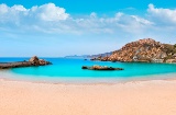 Cala Cortina, em Cartagena (Múrcia)
