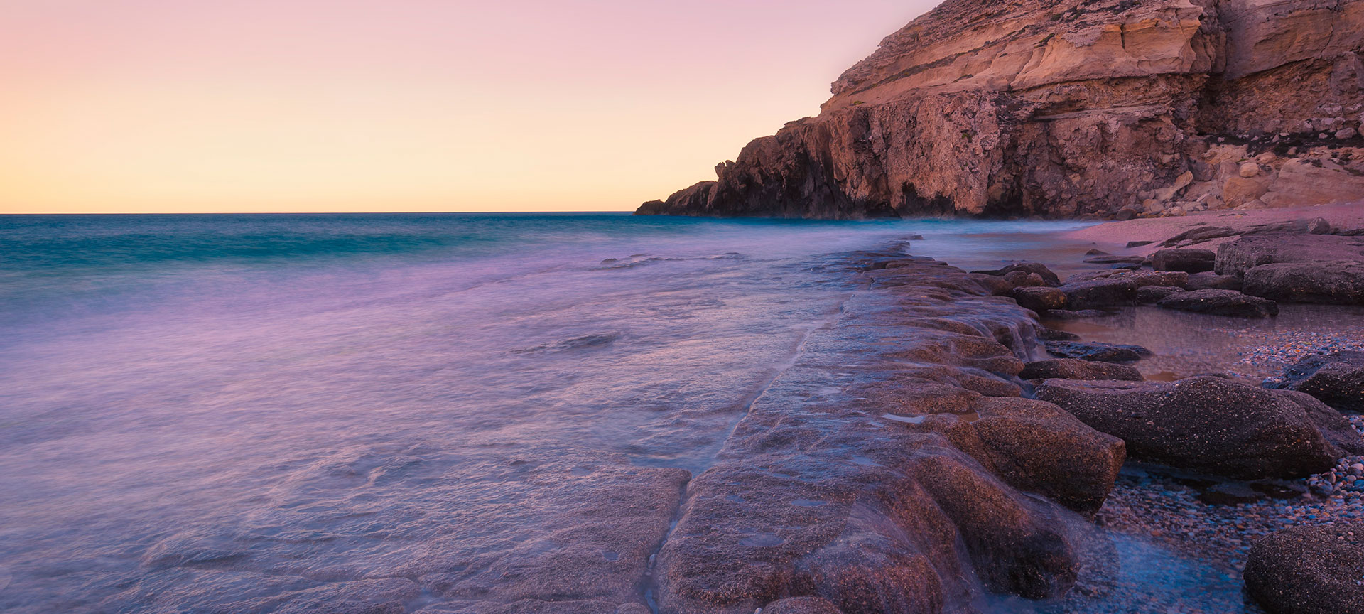 Cala El Corral em Carboneras, Almeria Cala El Corral em Carboneras, Almeria