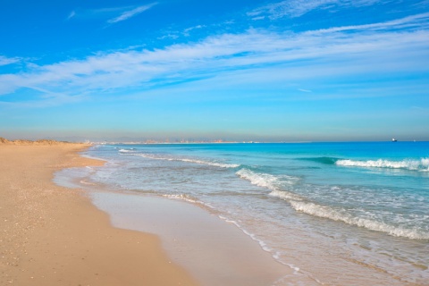 El Saler beach in Valencia, Region of Valencia