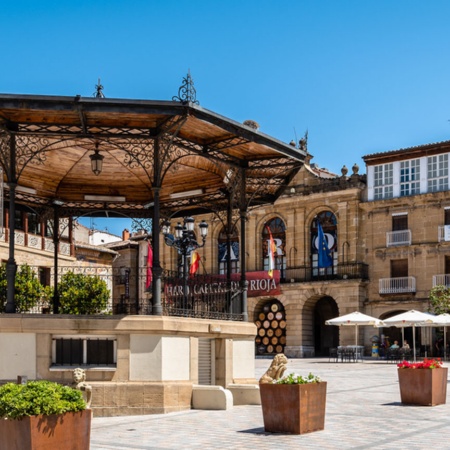 Panoramablick auf Haro (La Rioja)