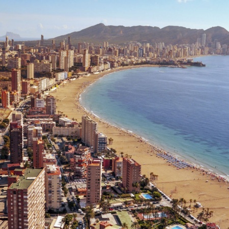 Vista de Benidorm (Alicante, Comunidad Valenciana)