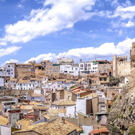 Veduta di Buñol (Valencia, Comunità Valenciana)