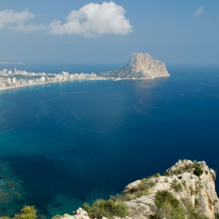 Vue aérienne de Calpe. Province d’Alicante