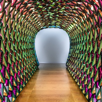 “Tunnel for unfolding time” by Olafur Eliasson. Hortensia Herrero Art Center