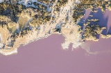 La cosiddetta laguna rosa di Torrevieja (Alicante, Comunità Valenciana)