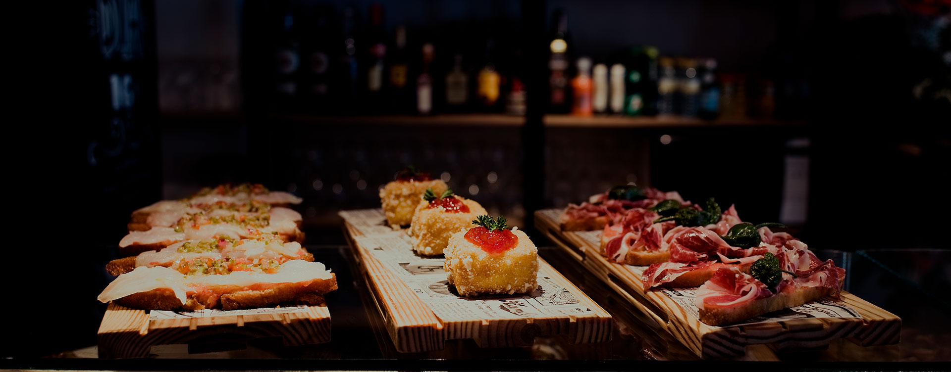 Tapas gastronómicas españolas