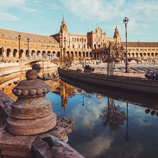 Plaza de España a Siviglia, in Andalusia