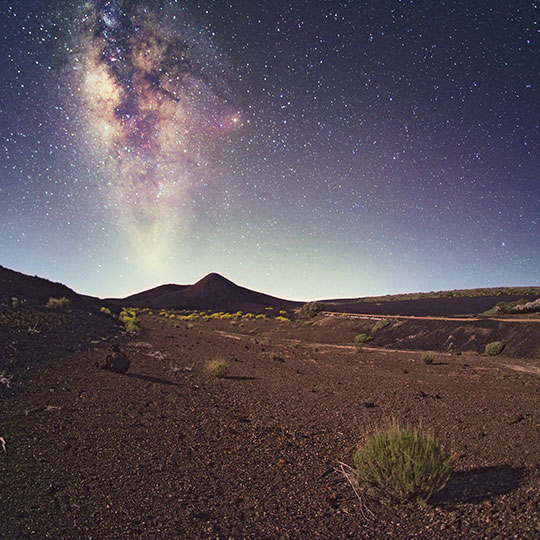 テイデ山の夜空、テネリフェ島