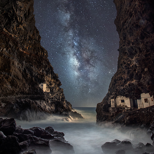 Starry skies in La Palma, Canary Islands