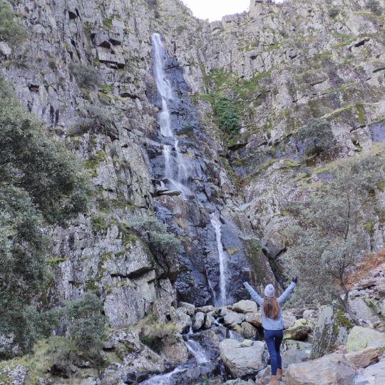 Chorro de la Meancera en las Hurdes, Extremadura.