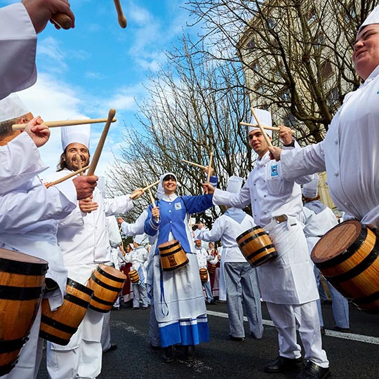 Tambores em San Sebastián