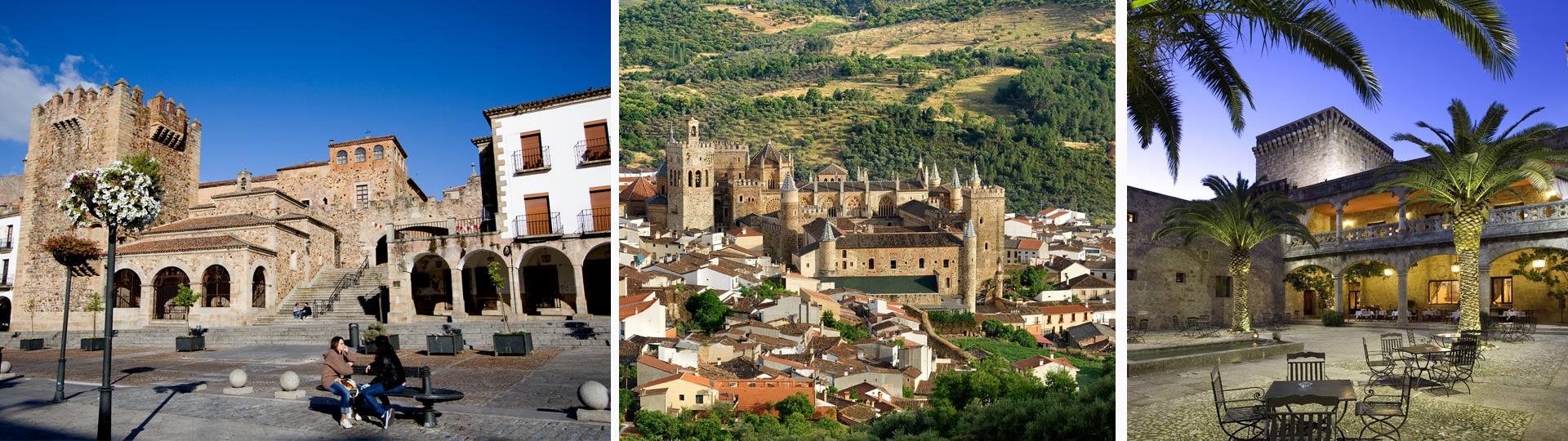 Burglandschaft in Extremadura: Cáceres, Guadalupe und Parador de  Jarandilla de la Vera