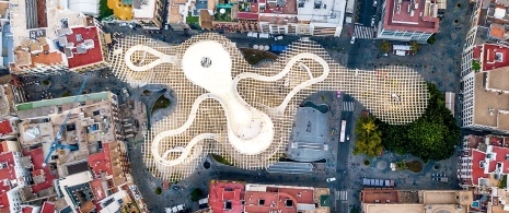 Vue aérienne des Setas de Séville
