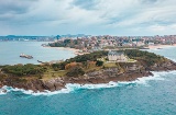 Vista de Santander y de El Palacio de la Magdalena