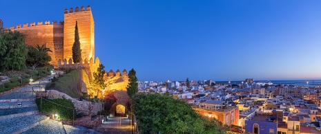 View of Almería from the Alcazaba, Andalusia