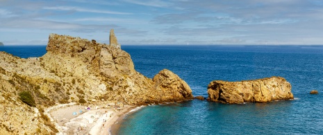 La Rijana beach in Granada, Andalusia