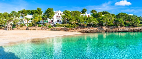 Blick auf Cala Gran, Mallorca, Balearen