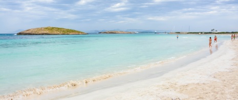 Ses Illetes beach in Formentera, Balearic Islands