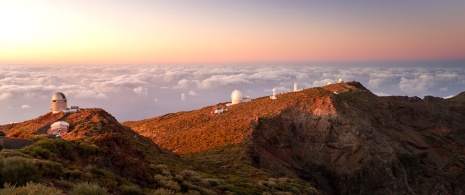 Obserwatorium Roque de los Muchachos na wyspie La Palma, Wyspy Kanaryjskie.