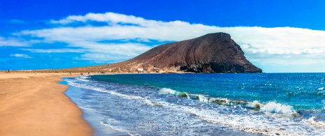 La Tejita-Strand in Granadilla de Abona, Teneriffa, Kanarische Inseln